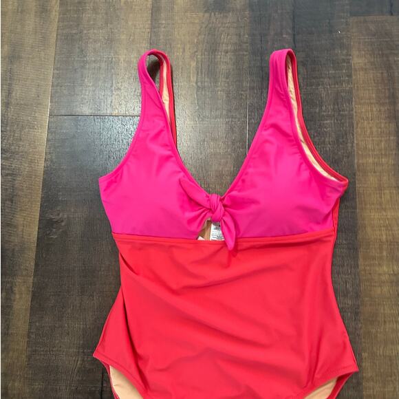 NWT J.Crew One-Piece Cutout Swimsuit with Bow Size XL - Picture 5 of 9